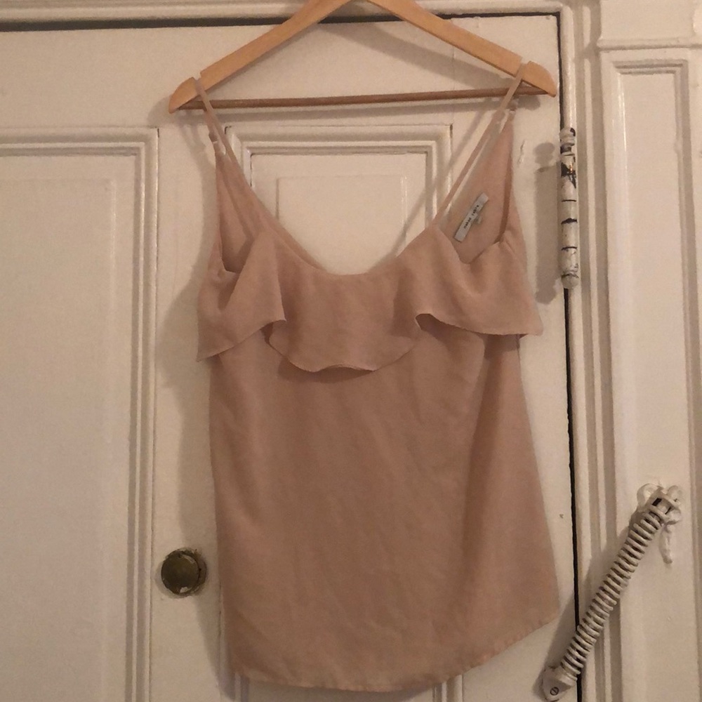 Blush colored v-neck cami tank top